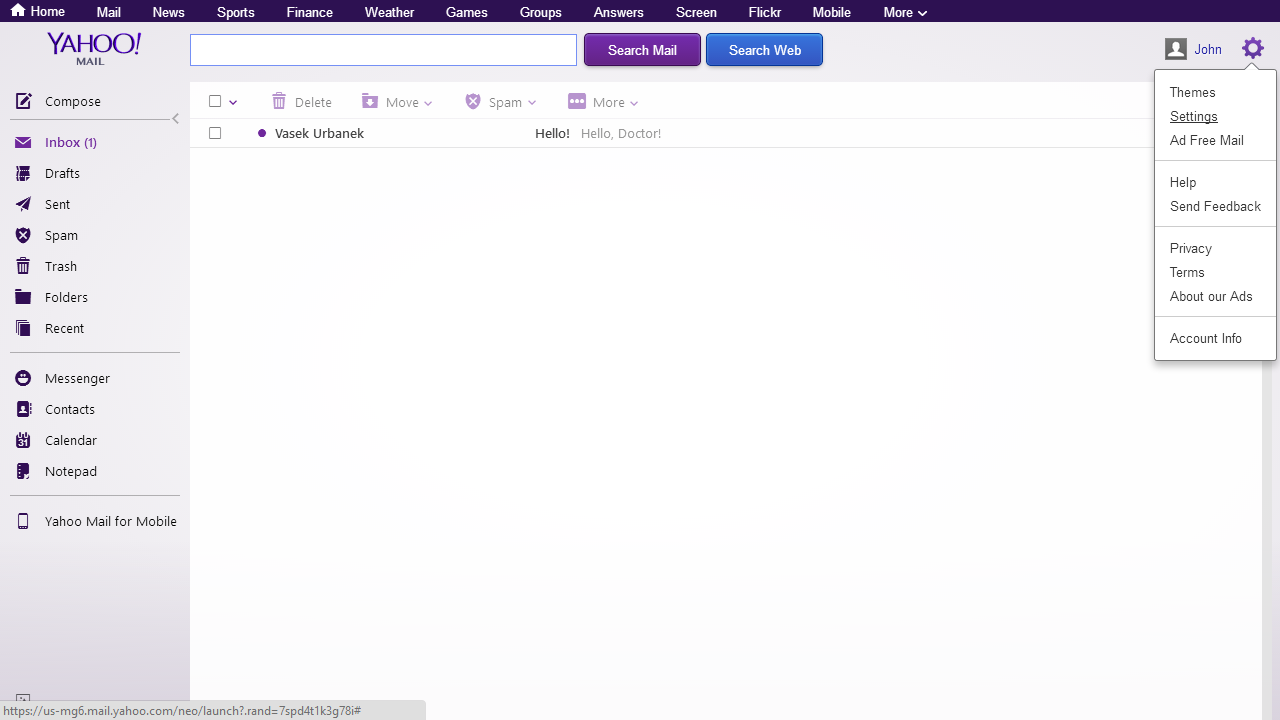 Setting Your Own Sender Adress for Yahoo Mail