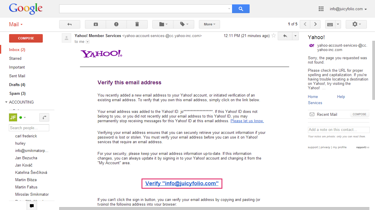 Setting Your Own Sender Adress for Yahoo Mail Emails & Settings